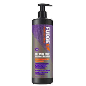Fudge Clean Blonde Damage Rewind Violet Toning Shampoo 1 Litre