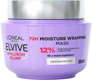 Masks: L'Oreal Paris - Hair Mask, Moisturising & Plumping, Elvive Hyaluron Plump Moisture Mask, 300ml