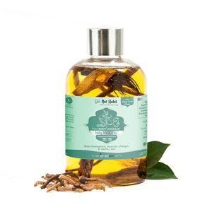 Mens: Nat Habit - Balamool Nimbuka Pure Baby Maahu, Baby Massage Oil for Summer, Bone & Muscular Development 200g