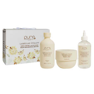 Pure Lamellar Vitality + Glass Hair Treatment Trio Pack