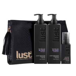Lust Blonde Shampoo Conditioner & Luxury Oil Treatment Trio Pack