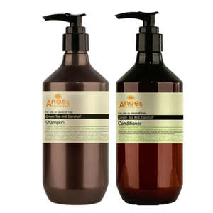 Dandruff: Angel En Provence - GREEN TEA Anti Dandruff Shampoo & Conditioner 400ml Bundle