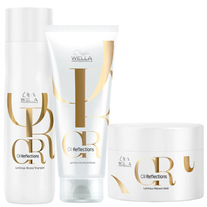 Wella Professionals - Oil Reflections Luminous Shampoo, Conditioner & Mask Bundle