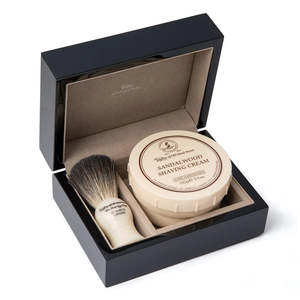 Value Packs: Taylor of Old Bond Street - Sandalwood Brush and Cream Gift Set in Laquered Wooden Box