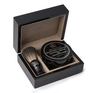 Taylor of Old Bond Street - Jermyn Street Brush and Cream Gift Set in Laquered Wooden Box