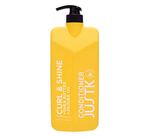 1 Litres: JUSTK Curl & Shine - Shea Butter & Jojoba Oil Conditioner 1000ml