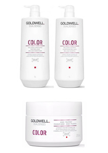 Goldwell Dualsenses Color Trio Bundle (1L + 200ml Treatment)