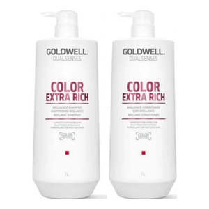 Value Packs: Goldwell Dualsenses Color Extra Rich 1 Litre Shampoo and Conditioner Bundle