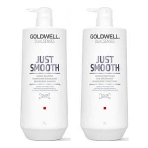 Value Packs: Goldwell Dualsenses Just Smooth 1 Litre Taming Shampoo & Conditioner Bundle