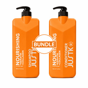 Value Packs: JUSTK Nourishing - Keratin & Collagen Shampoo and Conditioner 1L Bundle