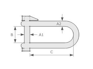 Frontpage: Key Shackle (With Locking Pin)