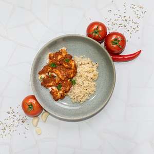 Ready To Eat Meals: Harissa Chicken with Cauli Rice-(Keto)