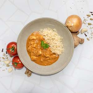 Ready To Eat Meals: Butter Chicken with Cauliflower Rice-(Keto)