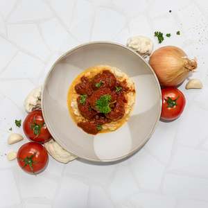 Ready To Eat Meals: Lamb Meatballs Marinara Sauce & Cauli Mash-(Keto)