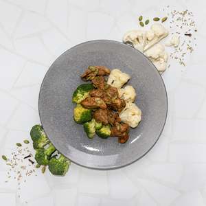 Cajun Chicken with Broccoli & Cauli-(Keto)