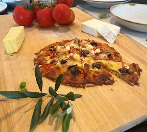 Breads And Buns: Mediterranean Pizza-(Keto)