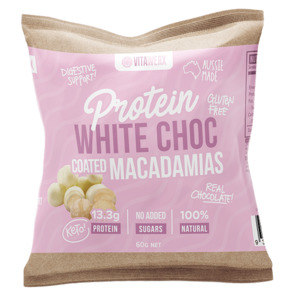 Vitawerx White Chocolate Coated Macadamias 60g – KetoEasy