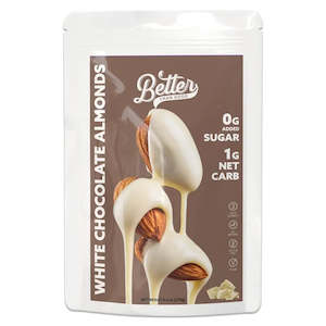 Fibre: Keto White Chocolate Almonds 170g x 1 Bag