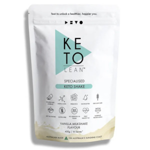 Keto Lean Low Carb Meal Replacement Shake - Vanilla