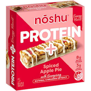 Fibre: Noshu Protein + Apple Pie Energy Boost bars