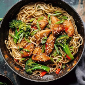 Recipes: Chicken Broccoli Stir Fry (using Qetoe Chicken Noodles)