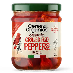 Grilled Red Capsicum (Peppers) Organic