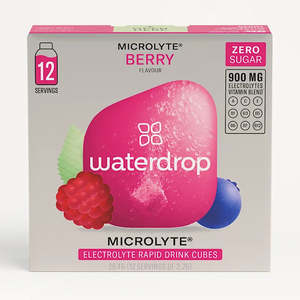 Gut Health: Waterdrop Microlyte Drink Cubes - Berry $1.92 per serve