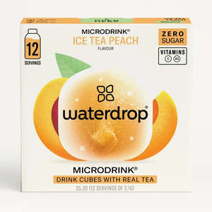Waterdrop Vitamin Drink Cubes - Ice Tea Peach $1.75 per serve