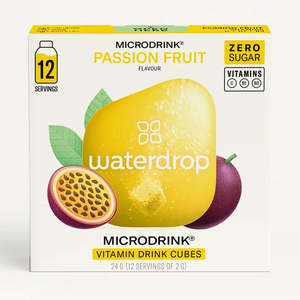 Waterdrop Vitamin Drink Cubes - Passion Fruit Sky $1.75 per serve