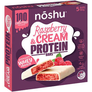 Noshu Protein Bars Raspberry and Cream LAST BOXES