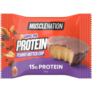 Ingredients: Muscle Nation Milk Choc Peanut Butter Cup