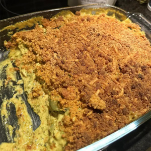 ~ Chicken and Broccoli Bake (using Chicken Soup + Breading Mix)