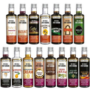 Ingredients: Top Shelf - Alcohol Free - ALL Liqueur Flavour + Keto Base Bundles