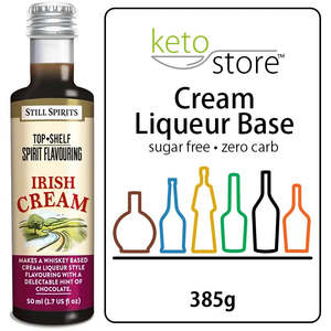 Top Shelf Liqueur - Irish Cream Flavour + Keto Store™ Cream Liqueur Base Bundle