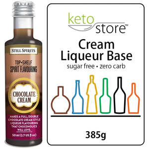 Ingredients: Top Shelf Liqueur - Chocolate Cream Flavour + Keto Store™ Cream Liqueur Base Bundle