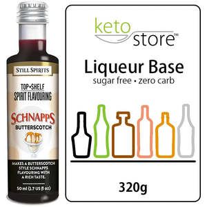 Ingredients: Top Shelf Schnapps - Butterscotch + Keto Store™ Liqueur Base Bundle