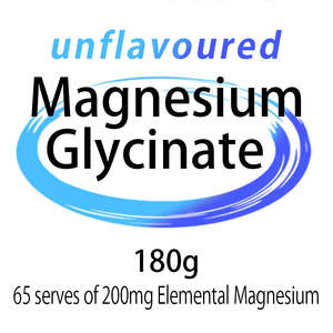 Ingredients: Magnesium Glycinate - Unflavoured 180g Mix