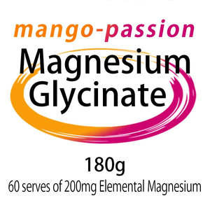 Ingredients: Magnesium Glycinate - Mango Passion 180g Mix