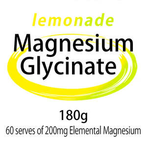 Ingredients: Magnesium Glycinate - Lemonade 180g Mix