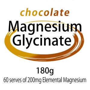 Ingredients: Magnesium Glycinate - Chocolate 180g Mix