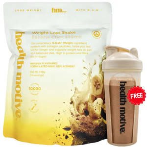 Banana Chocolate Creme Meal Replacement Weight Loss Shake + FREE Shaker
