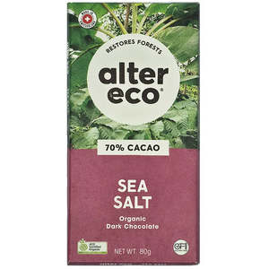 Flavour: Alter Eco 70% Sea Salt Cacao Organic Dark Chocolate