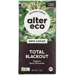 Alter Eco 100% Total Blackout Cacao Organic Dark Chocolate