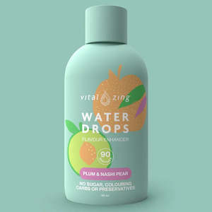 Water drops - Plum and Nashi Pear