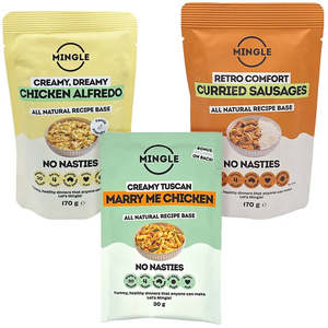 Mingle NEWEST 3 pack = Marry Me Chicken + Curried Sausages + Alfredo Sauces