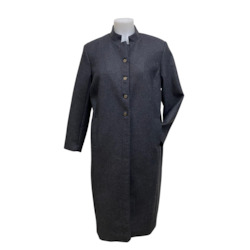 GREY LINED COAT SIZE 18