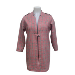 Jacket: PINK CHECK OVERLAY SIZE 14