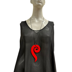 Z29 Red Spiral Necklace