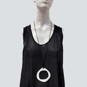 Z Wobbly Circle Necklace