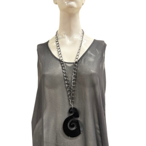 Best Selling: Z49 BLACK SPIRAL NECKLACE
